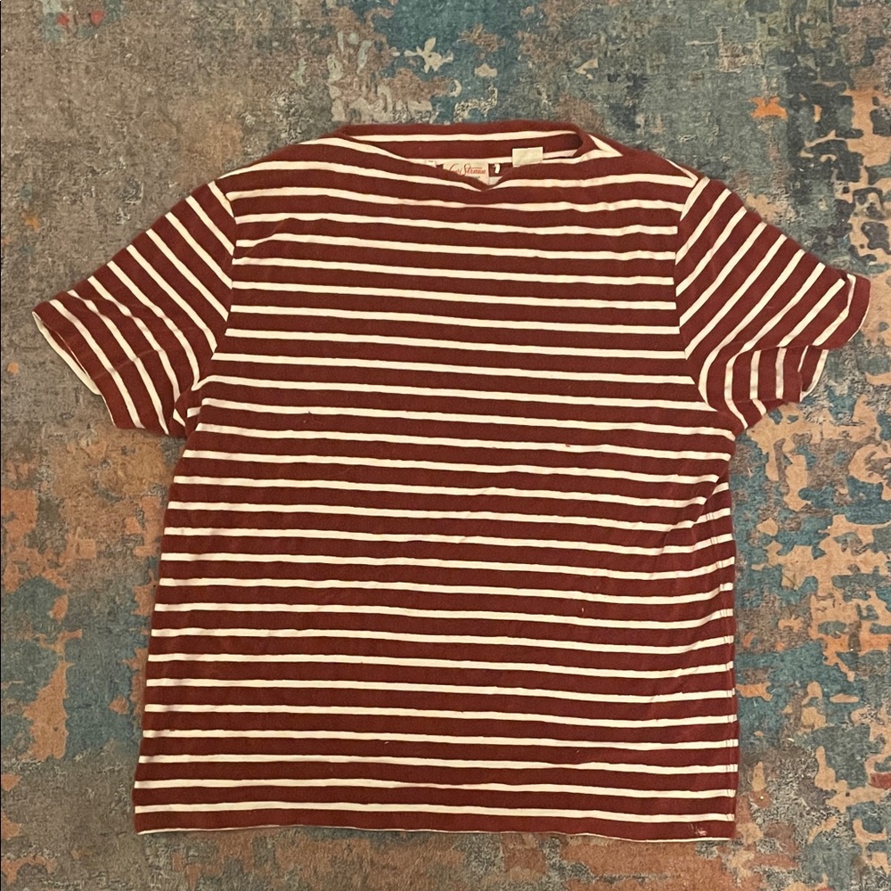 Levi’s Vintage Clothing - Striped Men's Shirt - Red and White
